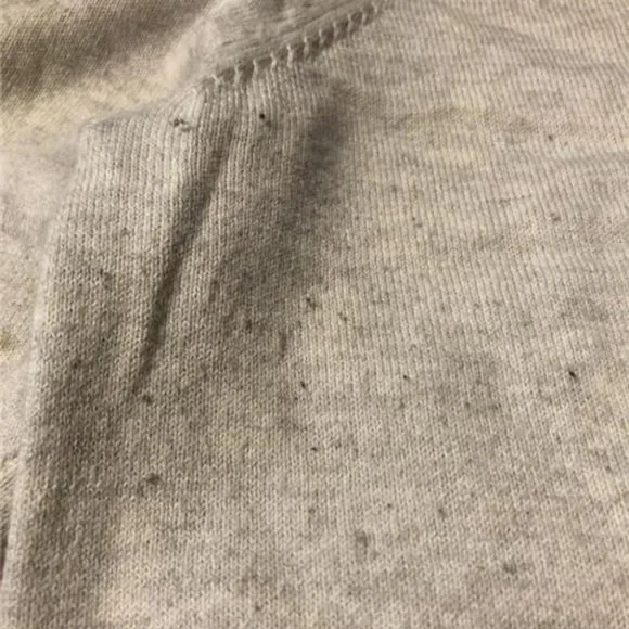 Womens Lisa Todd Gray Blue Hearts Cotton Cashmere Knit Sweater M - Picture 6 of 8